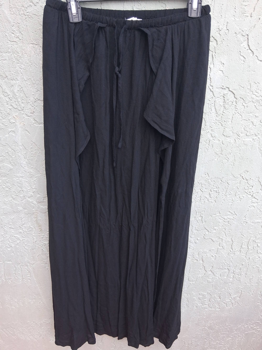 Bohemian-style Beach Lounge Pants Black Women's Size Large by Cotton Candy LA